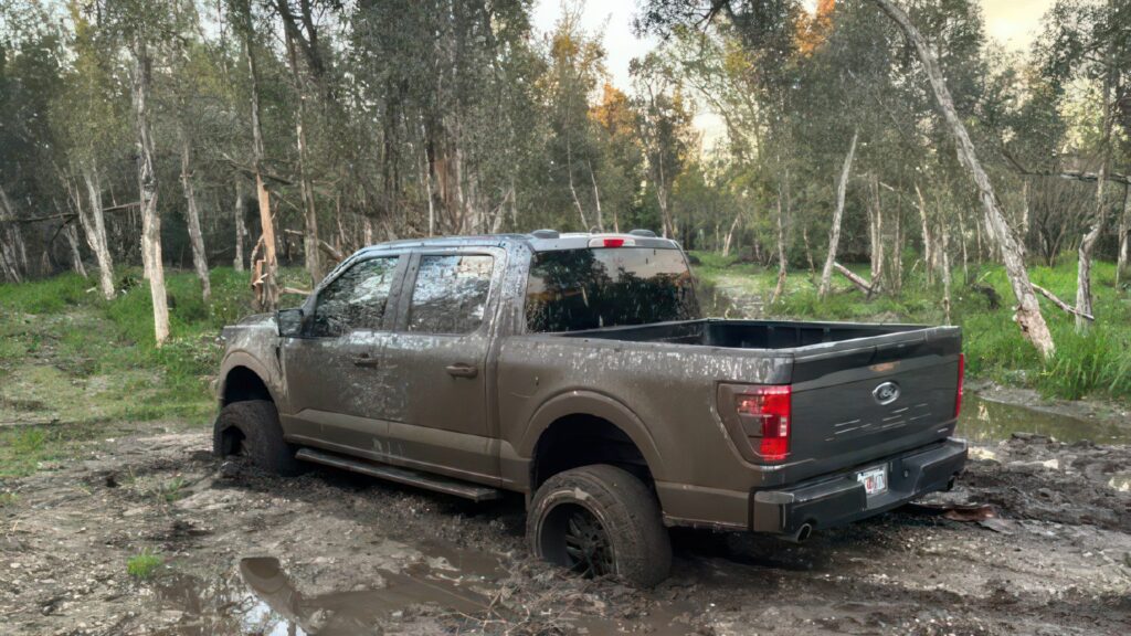 Off-roading with Ford truck