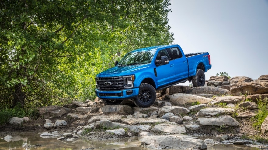 Off-roading with Ford truck