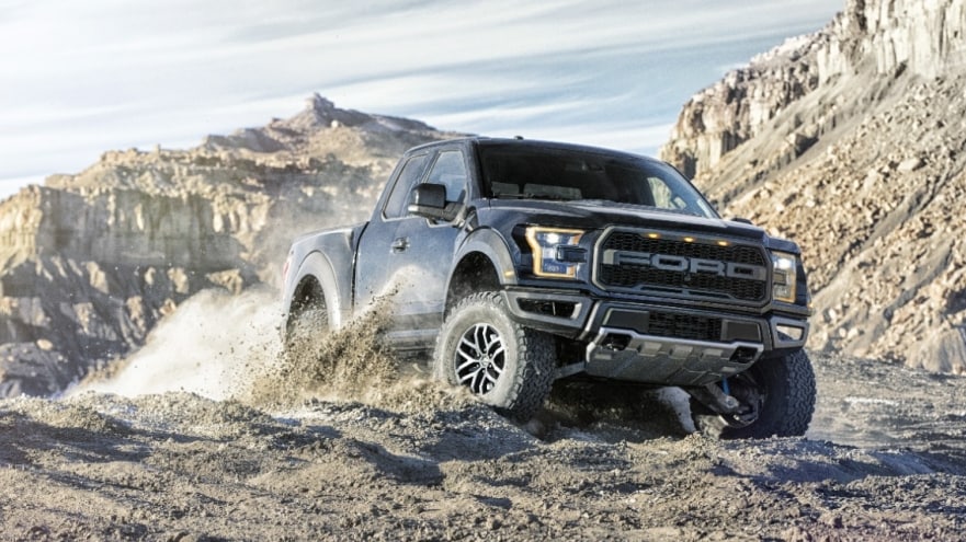 Ford truck off-roading