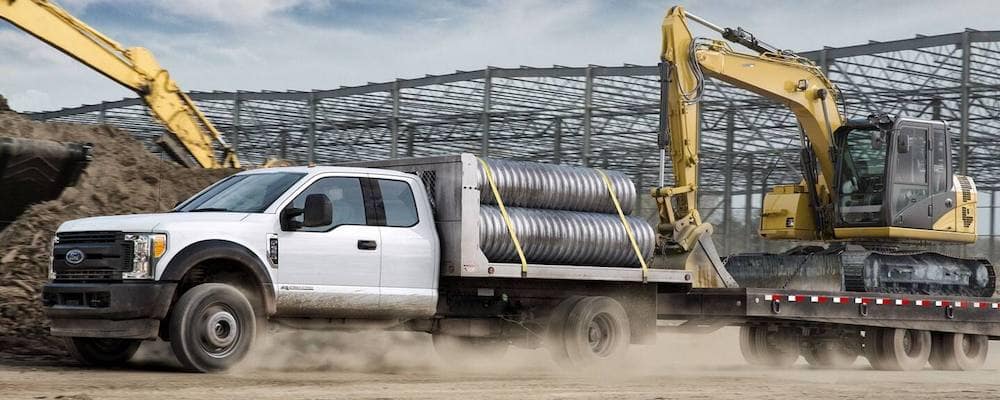Ford trucks working