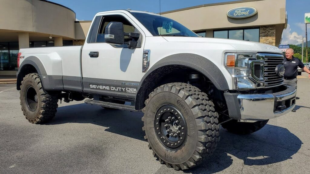 Ford trucks working
